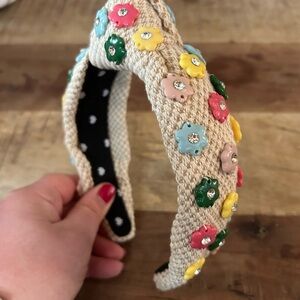 Lele Sadoughi Multicolor Floral Embellished Headband